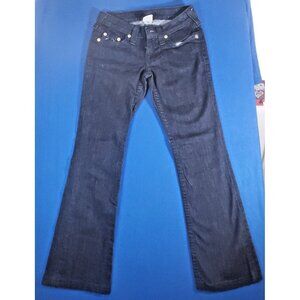 True Religion World Tour Women's Denim Boot Cut Jeans Pants Size 26 Made In USA